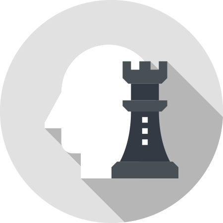 figure with chess piece