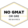 No GRE or GMAT icon